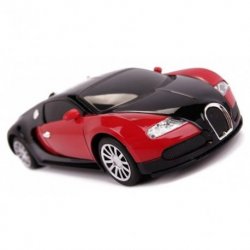 "RC Bugatti Veyron" automobilio licensija 1:24 raudona
