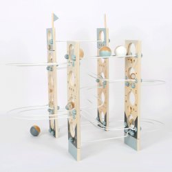 Medinis žaidimas "Marble run"