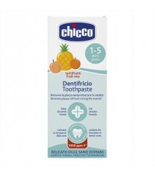 Chicco dantų pasta su fluoru 50ml., vaisių skonio, 1m.+