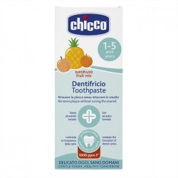 Chicco dantų pasta su fluoru 50ml., vaisių skonio, 1m.+