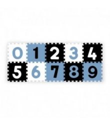 "BabyOno" lavinamoji dėlionė - kilimėlis su skaičių figūromis, mėlynos spalvos