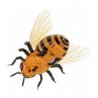 Bitė valdoma nuotolinio valdymo pulteliu