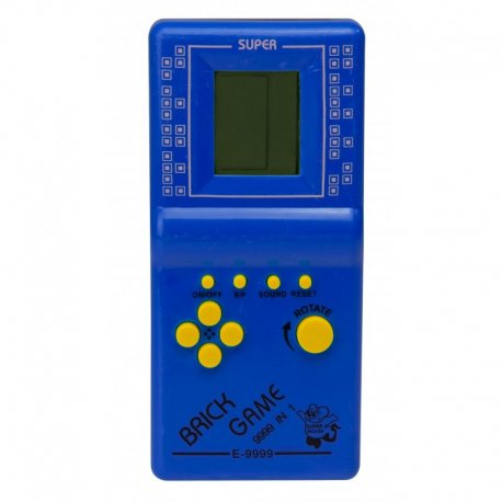 Elektroninis žaidimas Tetris, mėlynas