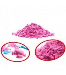 Kinetinis smėlis maišelyje, rožinės spalvos, 1kg