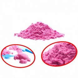 Kinetinis smėlis maišelyje, rožinės spalvos, 1kg