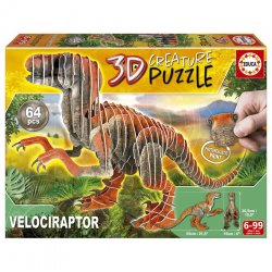 3D dėlionė "Velociraptorius"