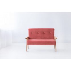 Sofa - Velvet Coral