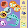 Djeco atminties žaidimas "Maži gyvūnai", 32 detalės