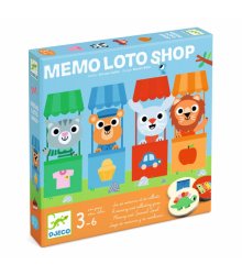 Atminties lavinimo loto žaidimas "Memo loto shop"