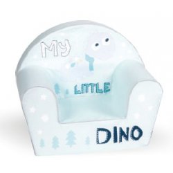 Mėtinės spalvos foteliukas "Mažas dinozauras"