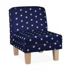 Mėlynas foteliukas su žvaigždelėmis