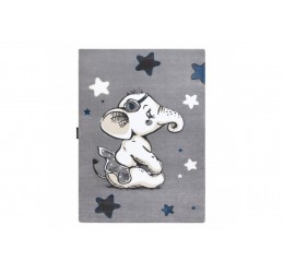 Pilkas kilimas - dramblys su žvaigždelėmis