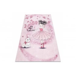 Rožinis vaikiškas kilimas - "Balerina"