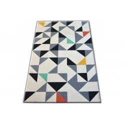 SCANDI kilimas su spalvotais trikampiais