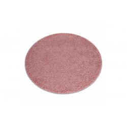Rožinis apvalus kilimas - "SOFFI" (galimi keli dydžiai)