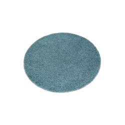 Mėlynas apvalus "SOFFI" kilimas