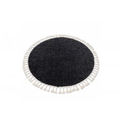 Kilimas "Berber" juodos spalvos su kutais