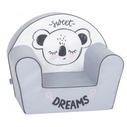 Pilkas foteliukas - "Sweet panda"