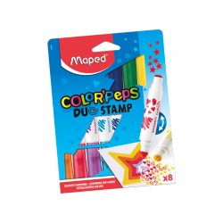 Flomasteriai "Maped Color’Peps Duo Stamp"