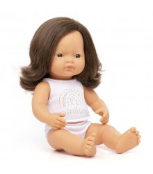 Miniland rudaplaukė lėlė mergaitė, 38 cm