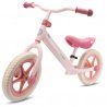 Rožinės spalvos balansinis dviratis