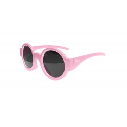 Apvalūs rožinės spalvos akiniai nuo saulės, 0+