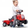 Raudonas mini traktorius su priedais Falk