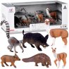 Įvairių safari gyvūnų figūrėlės (meškėnas, dramblys ir kiti gyvūnai)