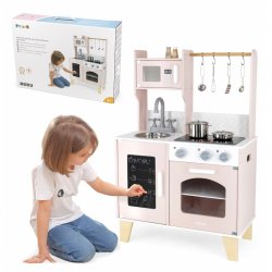 PolarB medinė virtuvėlė, rožinės spalvos su šviesomis ir garsais