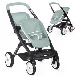 SMOBY ''Maxi Cosi'' lėlių vežimėlis dvynukams, rožinis