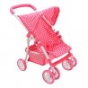 Rožinis lėlių vežimėlis ''Amelka''