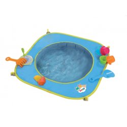 Išskleidžiamas mini baseinas su smėlio žaislais