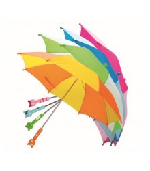 Ryškiaspalvis vaikiškas skėtis "Gyvūnėliai"