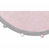 Rožinis apvalus vaikiškas kilimas - "Burbulas"