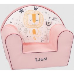 Rožinis foteliukas - Liūtas