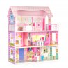 Didelis lėlių namelis su baldais - Pink