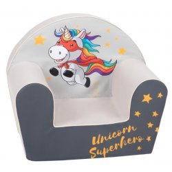 Pilkas foteliukas - Unicorn Superhero