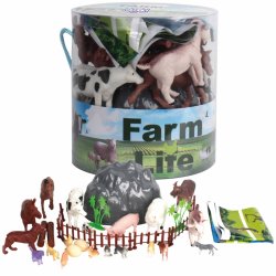 Ūkio gyvūnų rinkinys ''Farm Life'' 34vnt.
