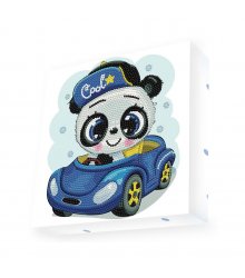 Deimantinė mozaika ''Cool Panda'' 22x22cm.