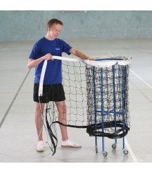 Badmintono tinklo laikymo vežimėlis