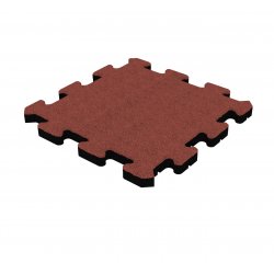 Raudonos spalvos puzzle guminė danga / 3.5 mm