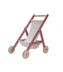 Medinis lėlių vežimėlis ''Drugeliai''