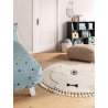 Kids rug Momo Cream ø 120 cm round