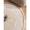 Kids rug Momo Cream ø 120 cm round