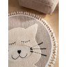 Kids rug Momo Beige ø 120 cm round