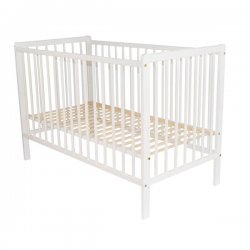 Universali balta kūdikių lovytė 60 x 120 cm