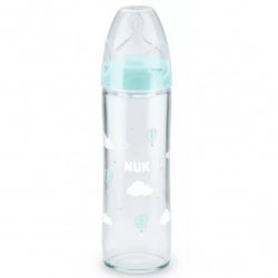 NUK stiklinis buteliukas - First Choice+ / 0-6 mėn. 240 ml