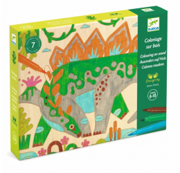 Djeco dažymas ant medžio – Dino pasaulis