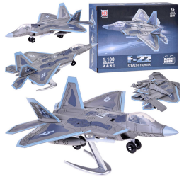 Sukonstruojamas lėktuvo modelis F-22 1:100