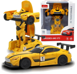 Mercedes GT3 Robotas - transformeris su šviesiomis ir garsais, geltonas